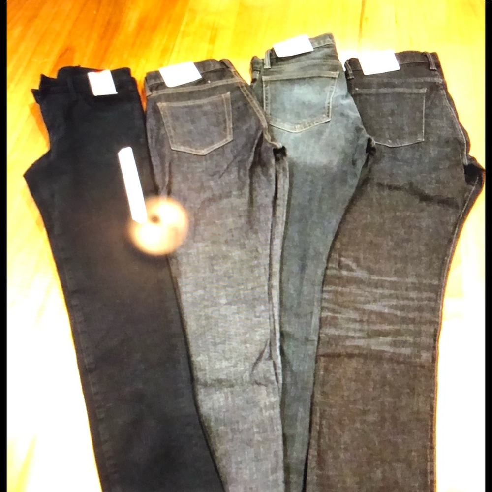 Three GAP pants and one UniGlo pants NEW w TAGS